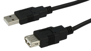 Prodlužovací kabely ARTICONA USB 2.0 typ A - B černé