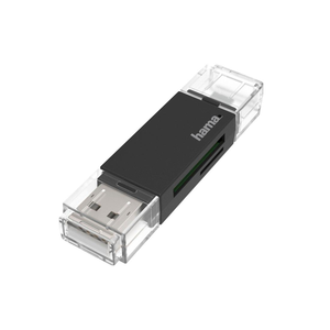 Hama USB 2.0 USB-A/Micro OTG Card Reader
