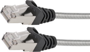 Delock Patch Cable RJ45 U/FTP Cat6a Silver Metal Jacket AWG 32
