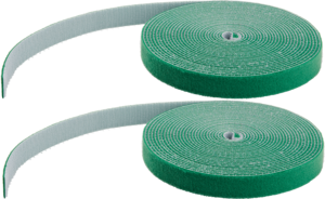 Rouleau serre-câble scratch 15 m vert 2x