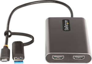 Adapter wt USB typu A/C - gn 2xHDMI