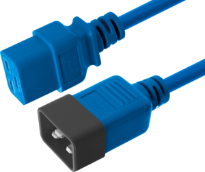 Power Cable C20/m - C19/f 3m Blue