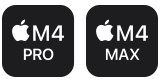 M4 Pro chip or M4 Max chip